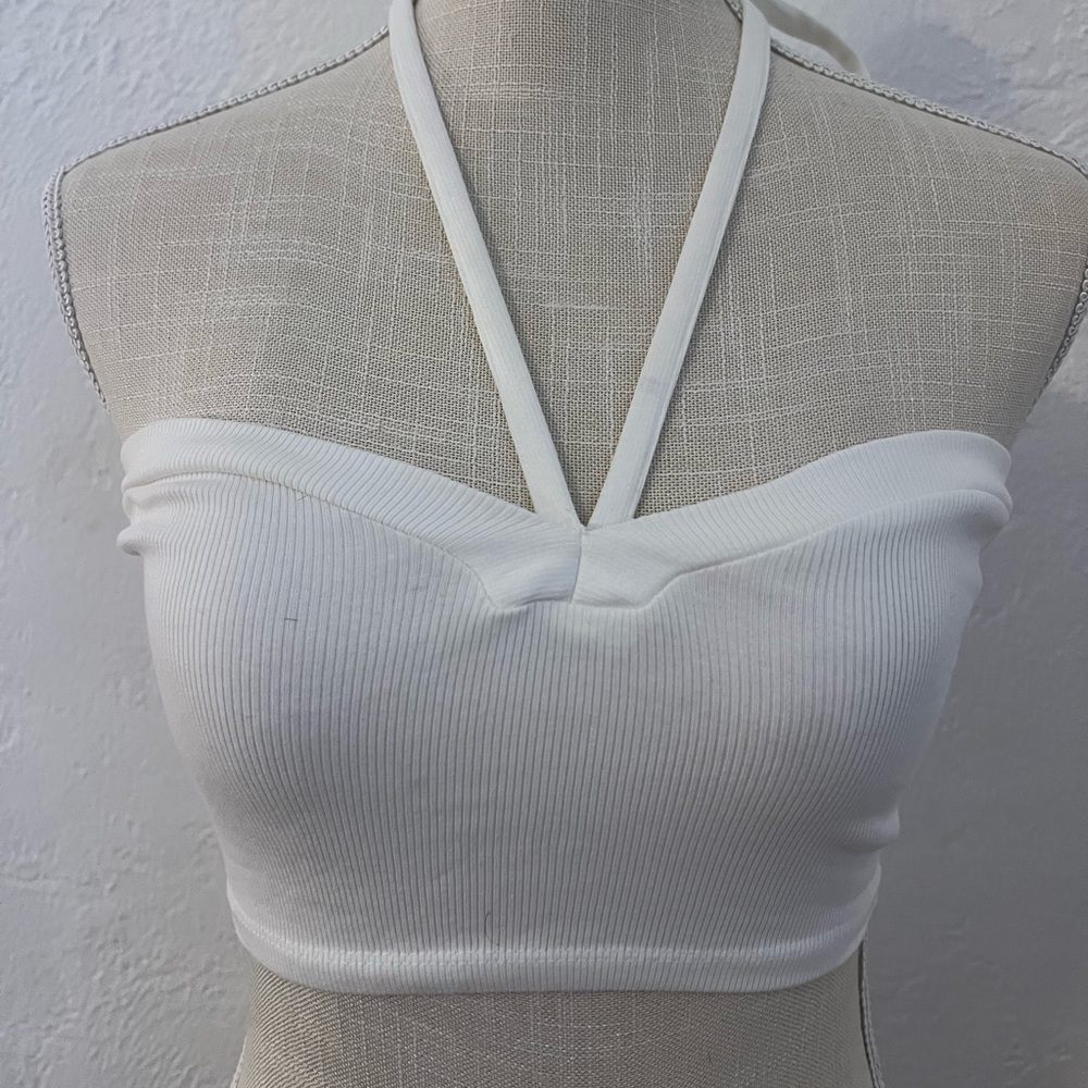 White zara top